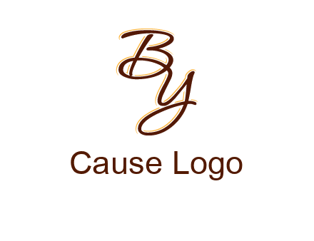 letters B and Y