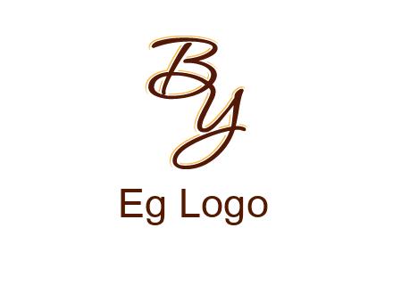 letters B and Y