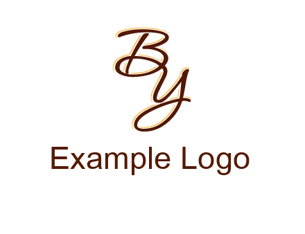 letters B and Y