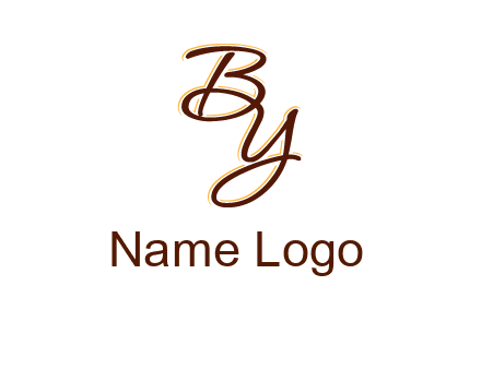 letters B and Y