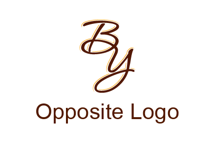letters B and Y