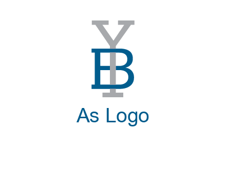 letter B tangled with Y