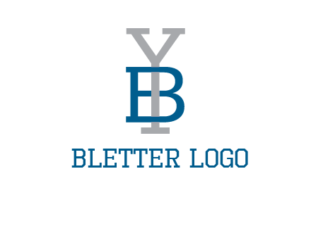 letter B tangled with Y