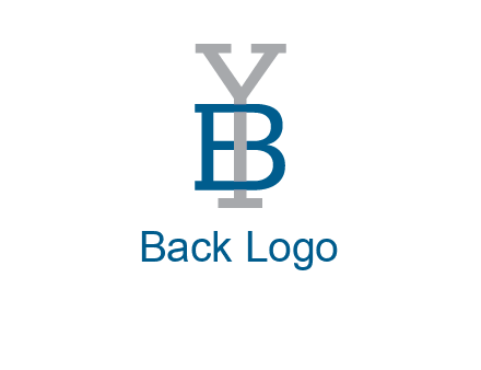 letter B tangled with Y