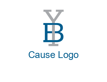 letter B tangled with Y