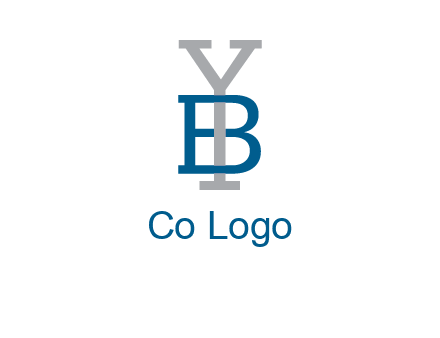 letter B tangled with Y