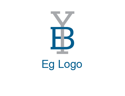 letter B tangled with Y