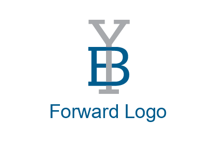 letter B tangled with Y