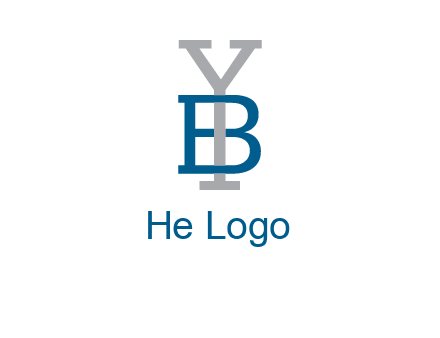 letter B tangled with Y