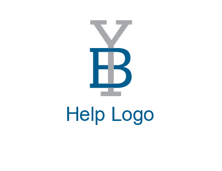 letter B tangled with Y