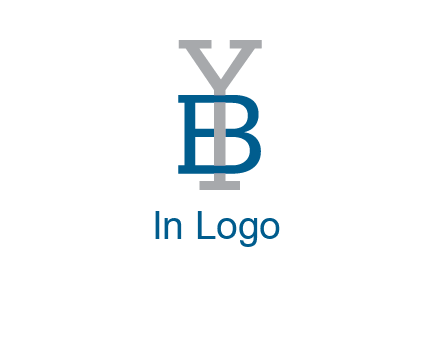 letter B tangled with Y