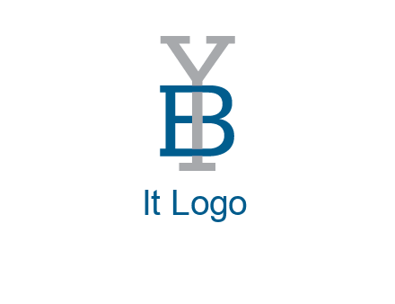 letter B tangled with Y