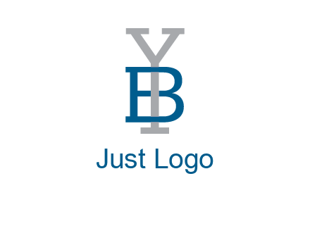 letter B tangled with Y