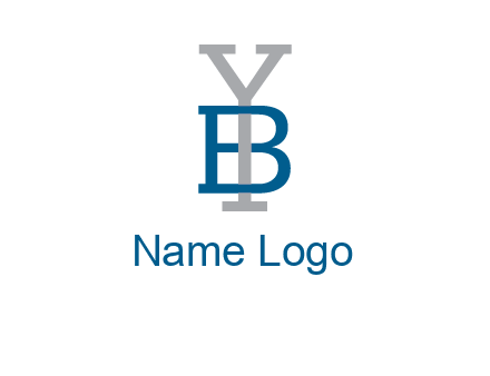 letter B tangled with Y