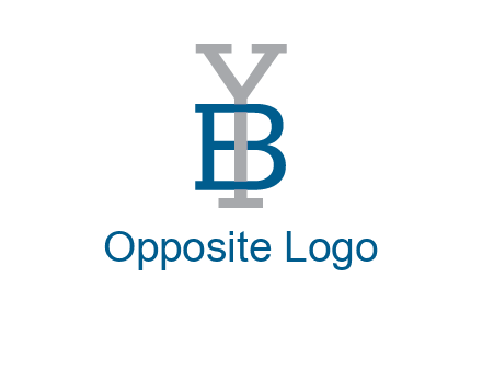 letter B tangled with Y