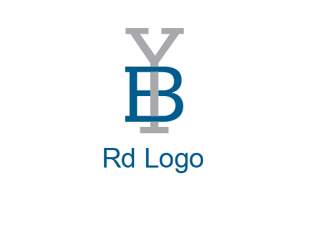 letter B tangled with Y