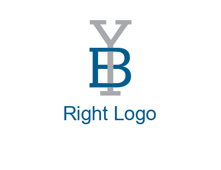 letter B tangled with Y