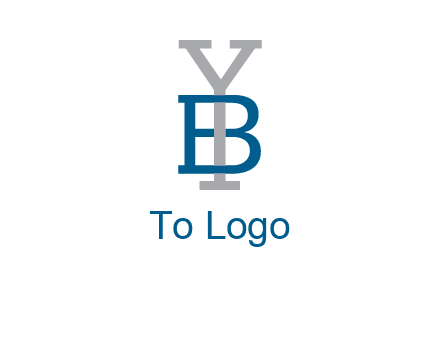 letter B tangled with Y
