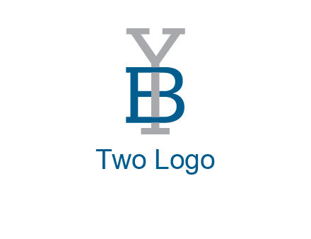 letter B tangled with Y