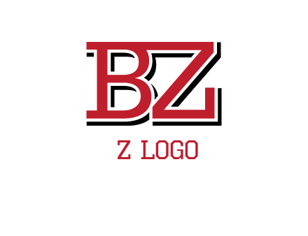 letters B and Z logo