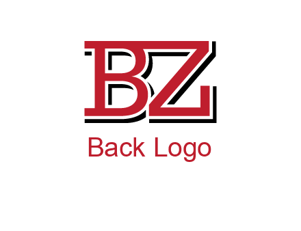 letters B and Z logo