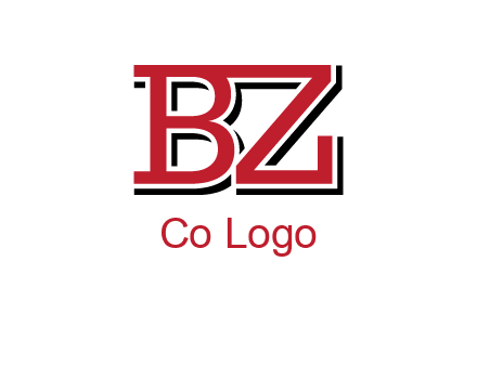 letters B and Z logo