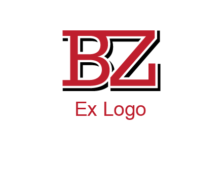 letters B and Z logo