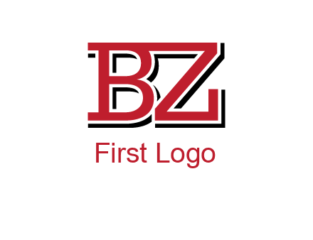 letters B and Z logo