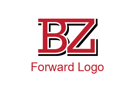 letters B and Z logo