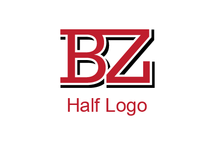 letters B and Z logo
