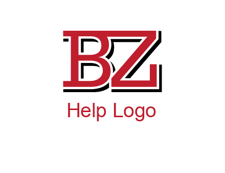 letters B and Z logo