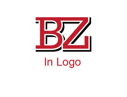 letters B and Z logo