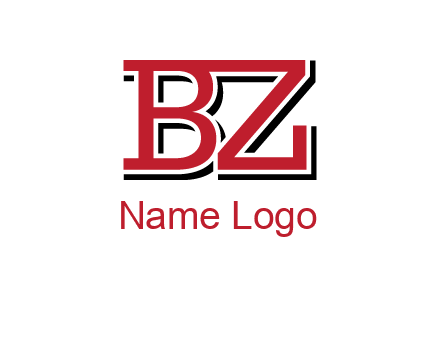 letters B and Z logo