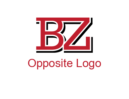 letters B and Z logo
