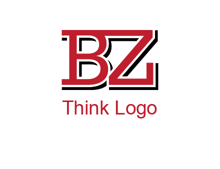 letters B and Z logo