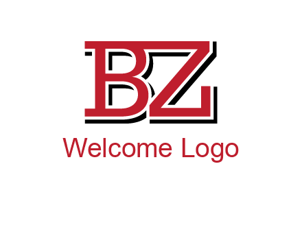 letters B and Z logo