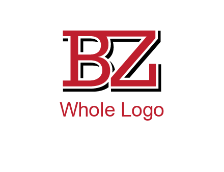 letters B and Z logo