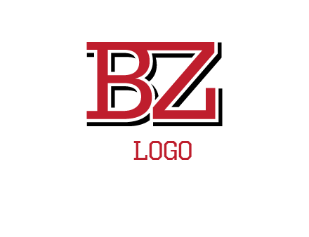 letters B and Z logo
