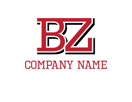 letters B and Z logo