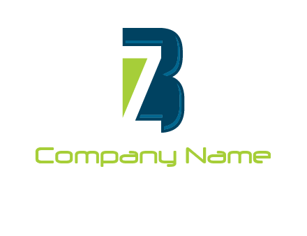 letter Z inside letter B