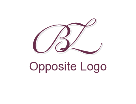 letters B, L and Z