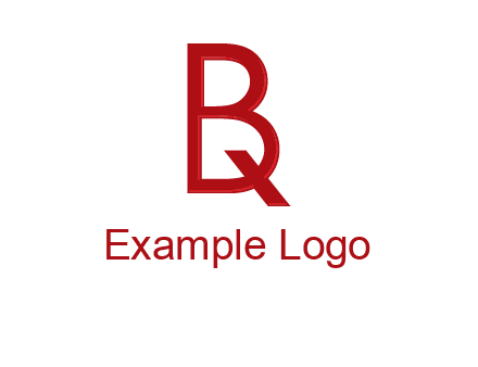 letter Q inside letter B