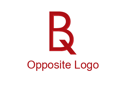 letter Q inside letter B