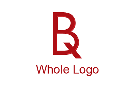 letter Q inside letter B