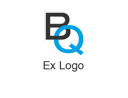 letter B linked with Q