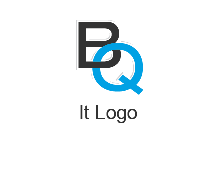 letter B linked with Q