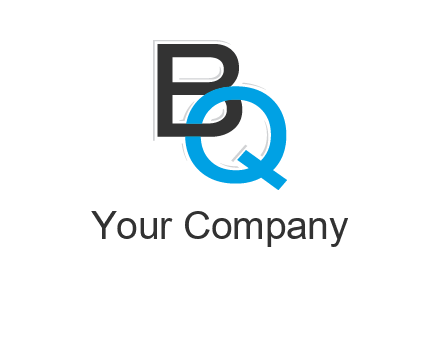 letter B linked with Q