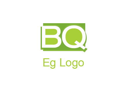 letters B and Q
