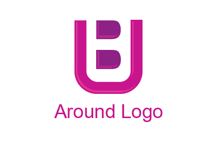 letter B inside letter U