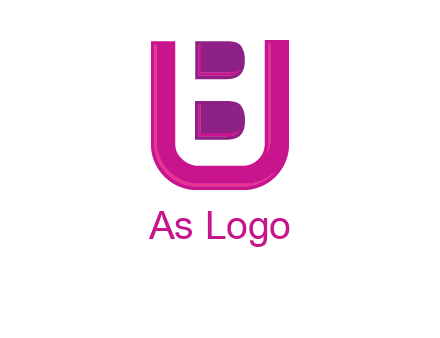 letter B inside letter U